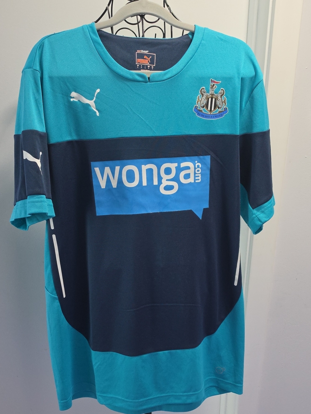 Puma Teal and Navy Newcastle United Football Shirt